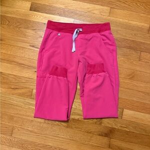 Figs Zamora Bright Pink Joggers SP